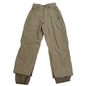 Burton Men's Snowboarding Pants Size Small Adjustable Waist Tan